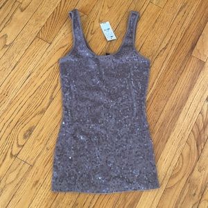 NWT Express Sequin Tank Top Size S